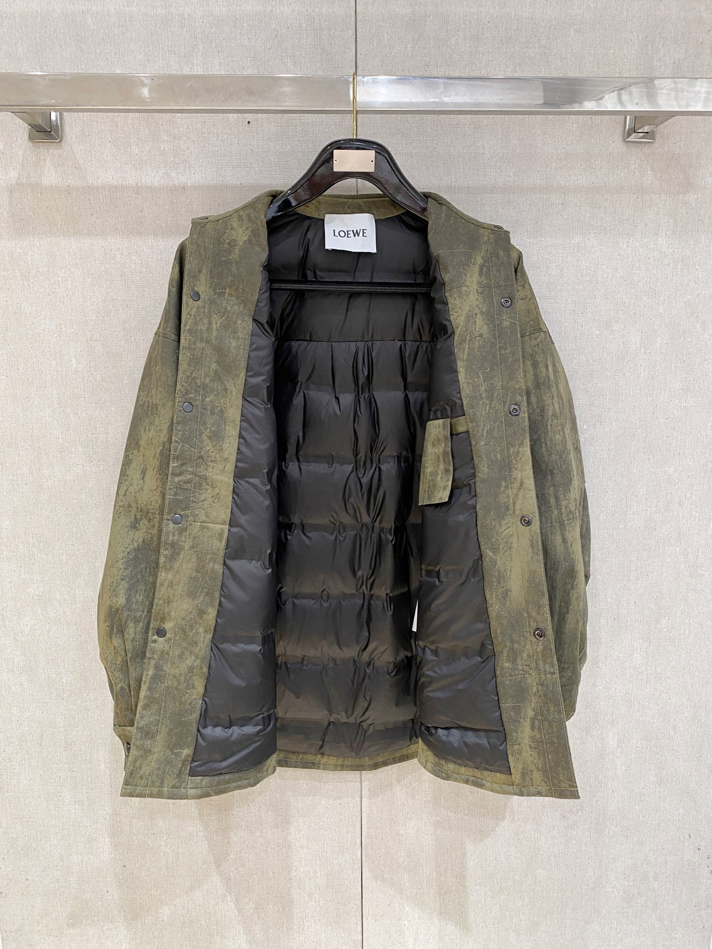 Loewe Down Jacket Goose Down Black S-m-l-xxxl