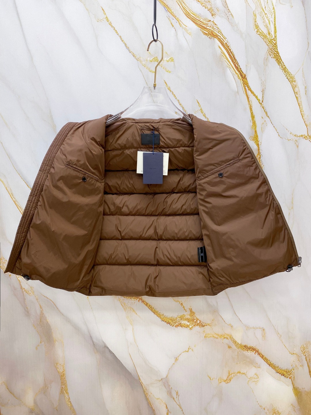 Prada Down Vest White Duck Down 56