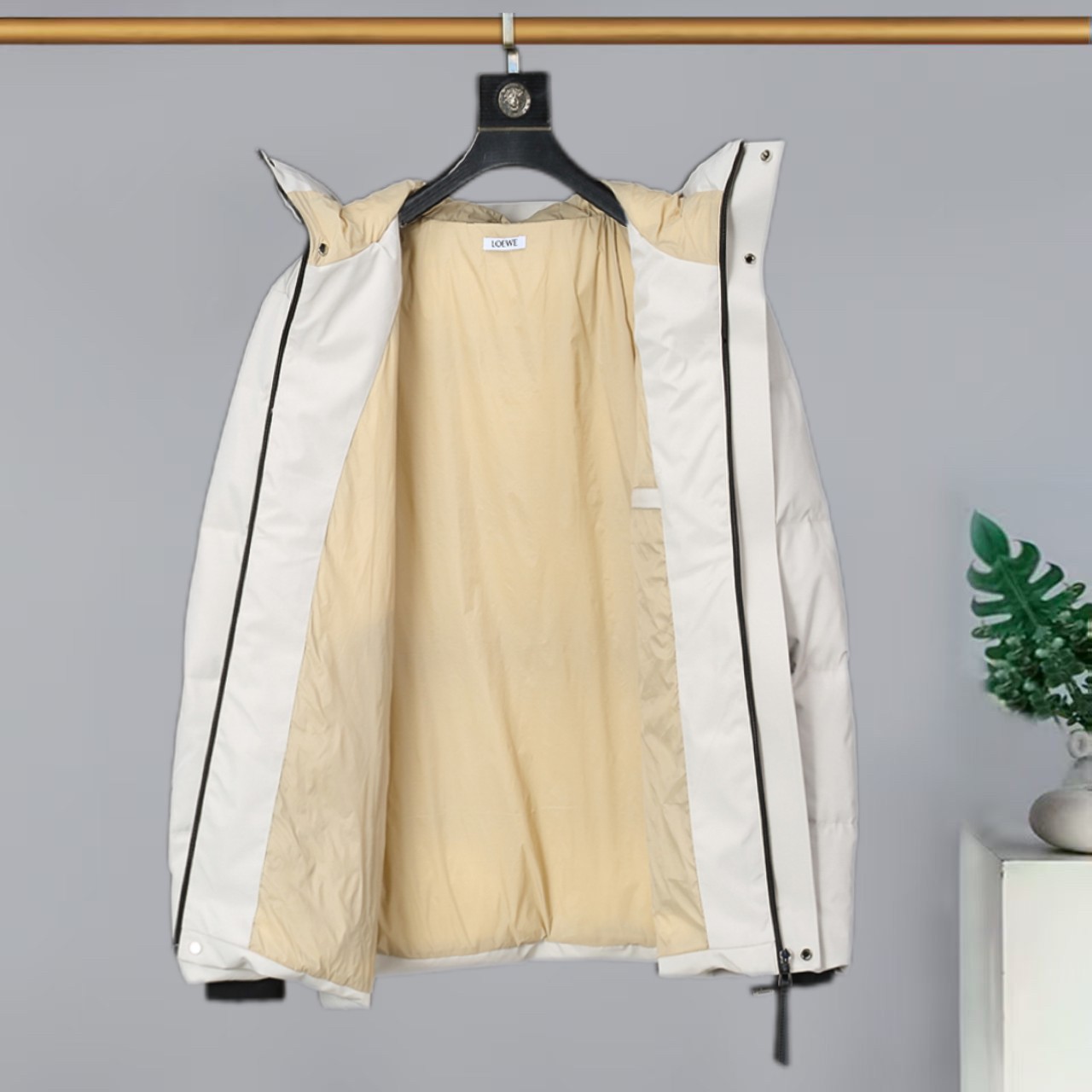 Loewe Male Down Jacket Cotton White M-l-xl