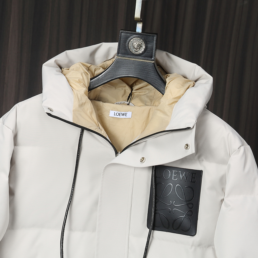 Loewe Male Down Jacket Cotton White M-l-xl