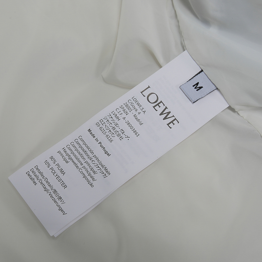Loewe Male Down Jacket Cotton White M-l-xl
