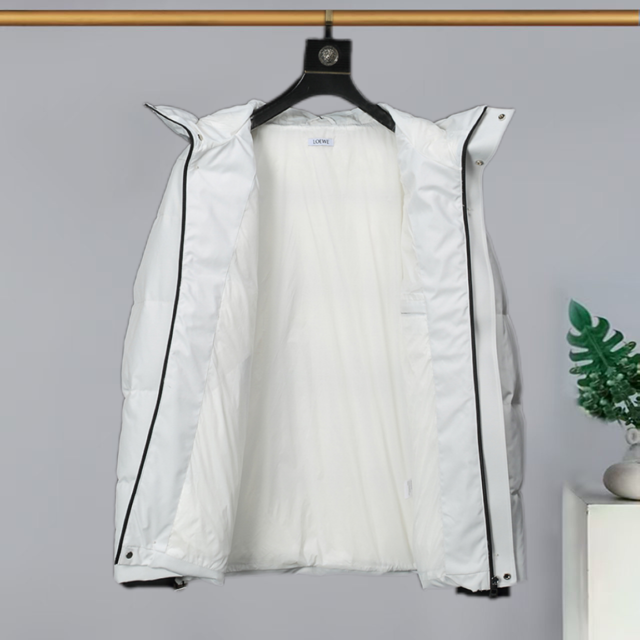 Loewe Male Down Jacket Cotton White M-l-xl
