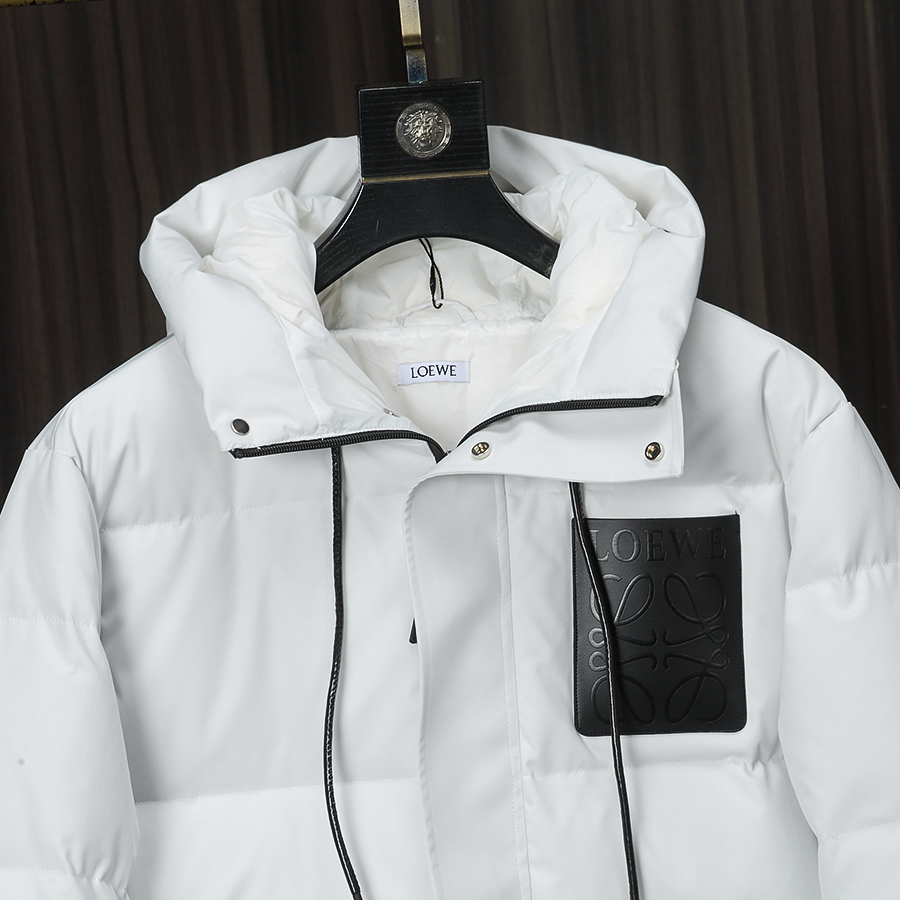 Loewe Male Down Jacket Cotton White M-l-xl