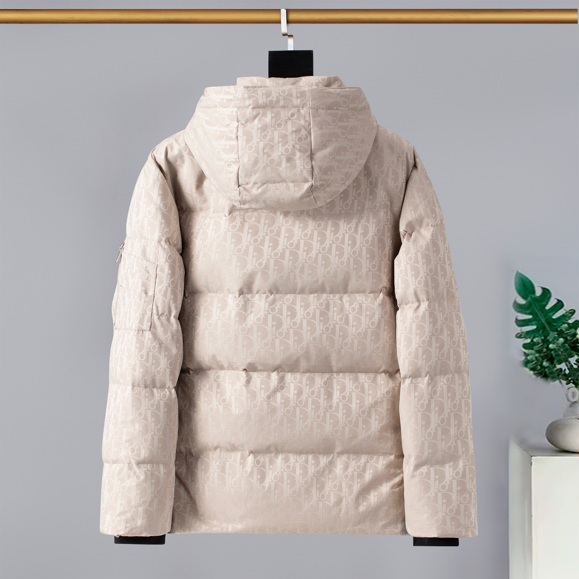 Dior Male Down Jacket Goose Down Printed M-xl