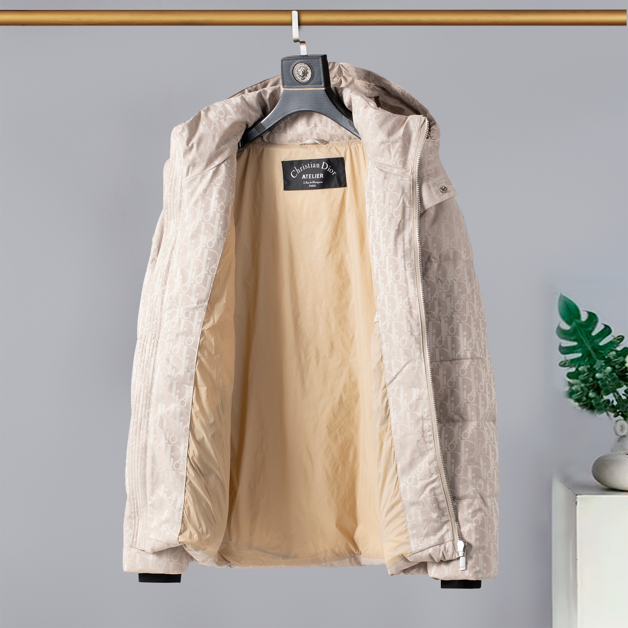 Dior Male Down Jacket Goose Down Printed M-xl