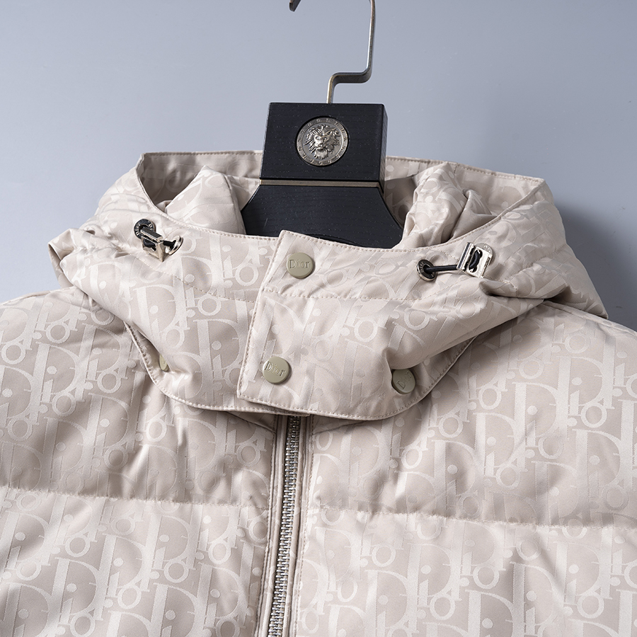 Dior Male Down Jacket Goose Down Printed M-xl