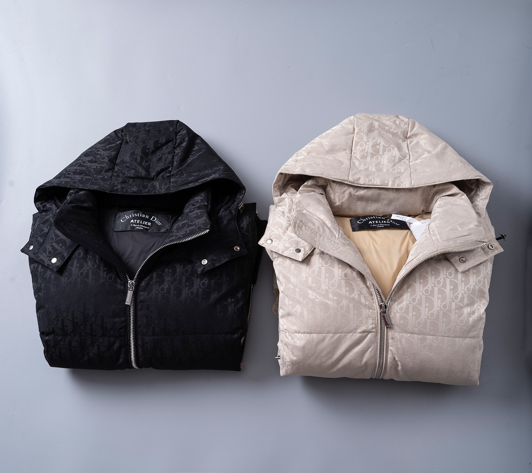 Dior Male Down Jacket Goose Down Printed M-xl