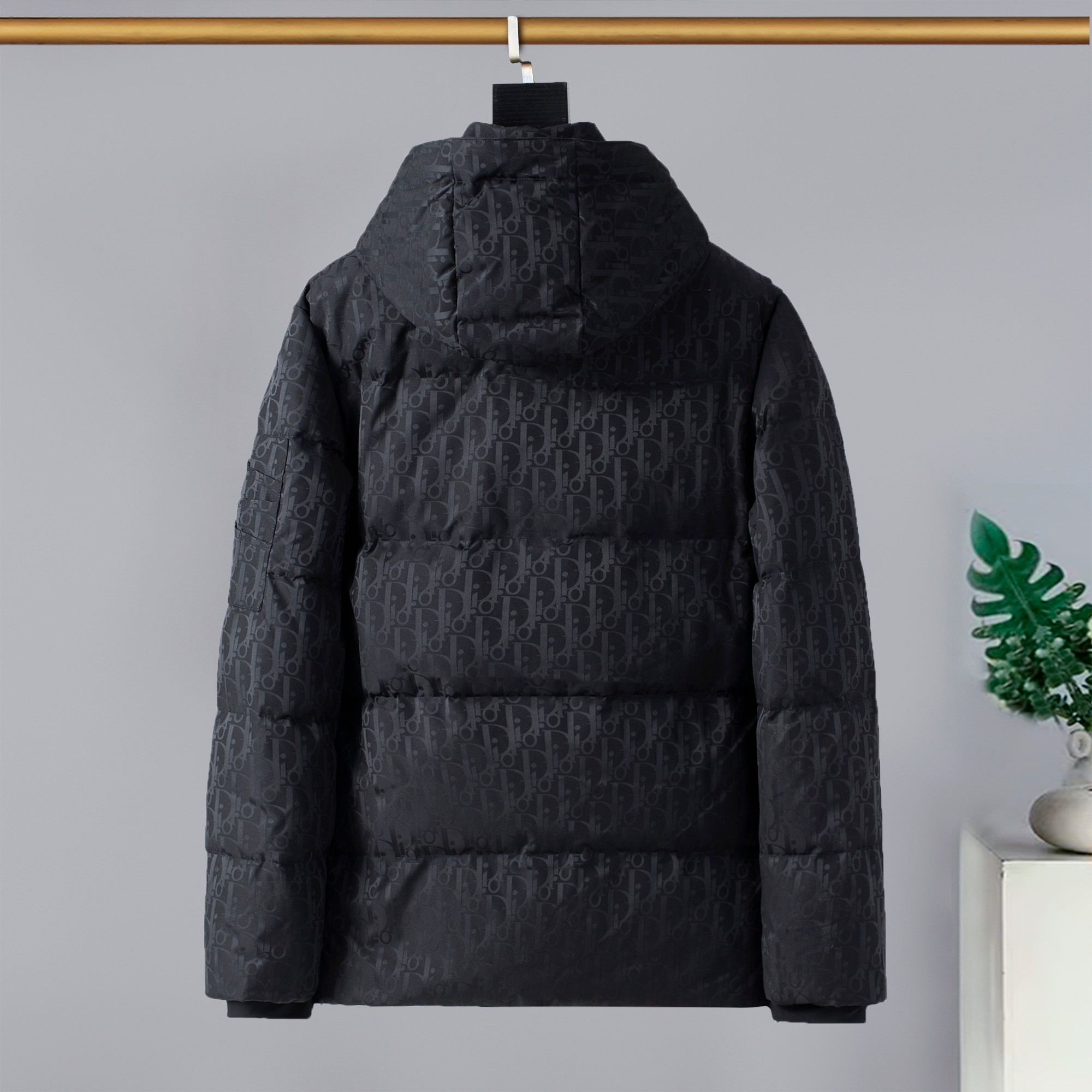 Dior Male Down Jacket Goose Down Printed M-xl
