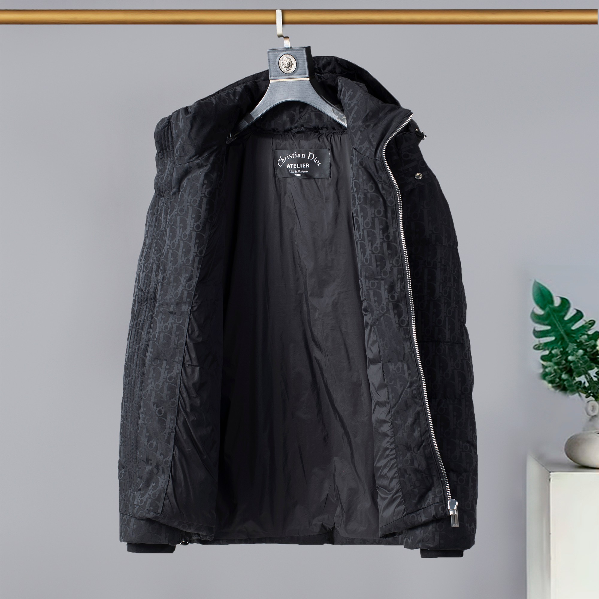 Dior Male Down Jacket Goose Down Printed M-xl