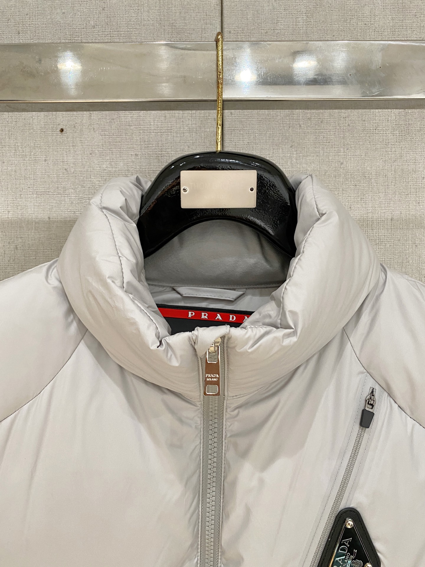 Prada Down Jacket Goose Down Black S-m-xxxl