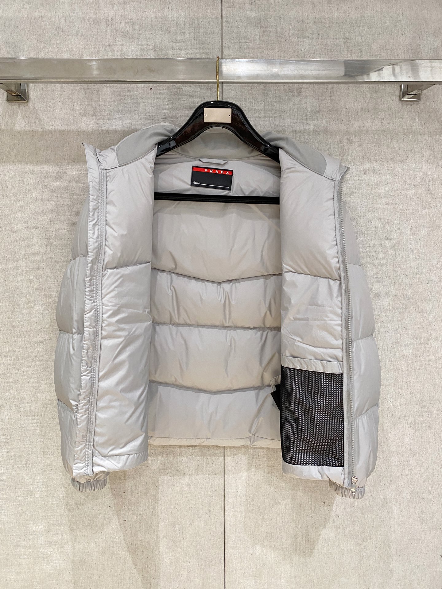 Prada Down Jacket Goose Down Black S-m-xxxl