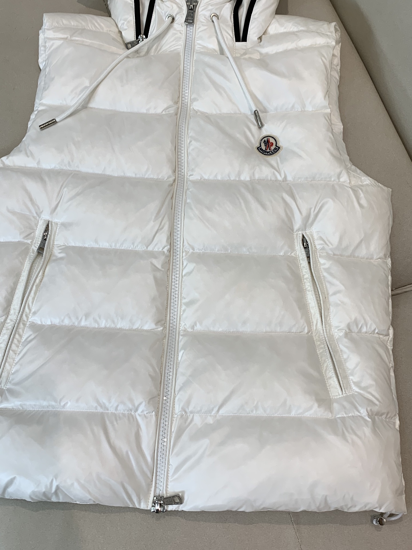 Moncler Down Vest Black Hooded M-l