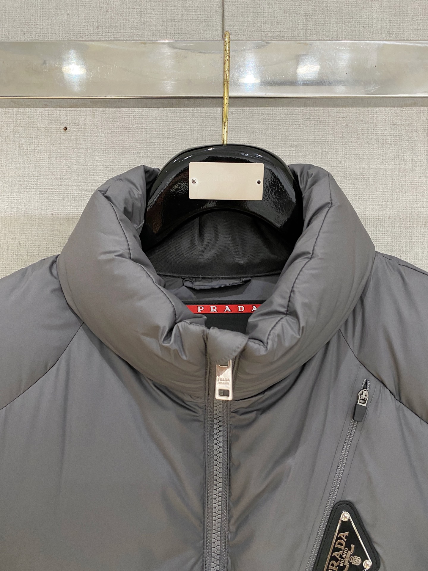 Prada Down Jacket Goose Down Black S-m-xxxl