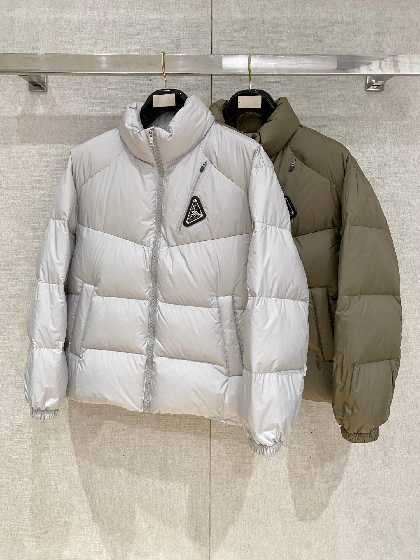 Prada Down Jacket Goose Down Black S-m-xxxl