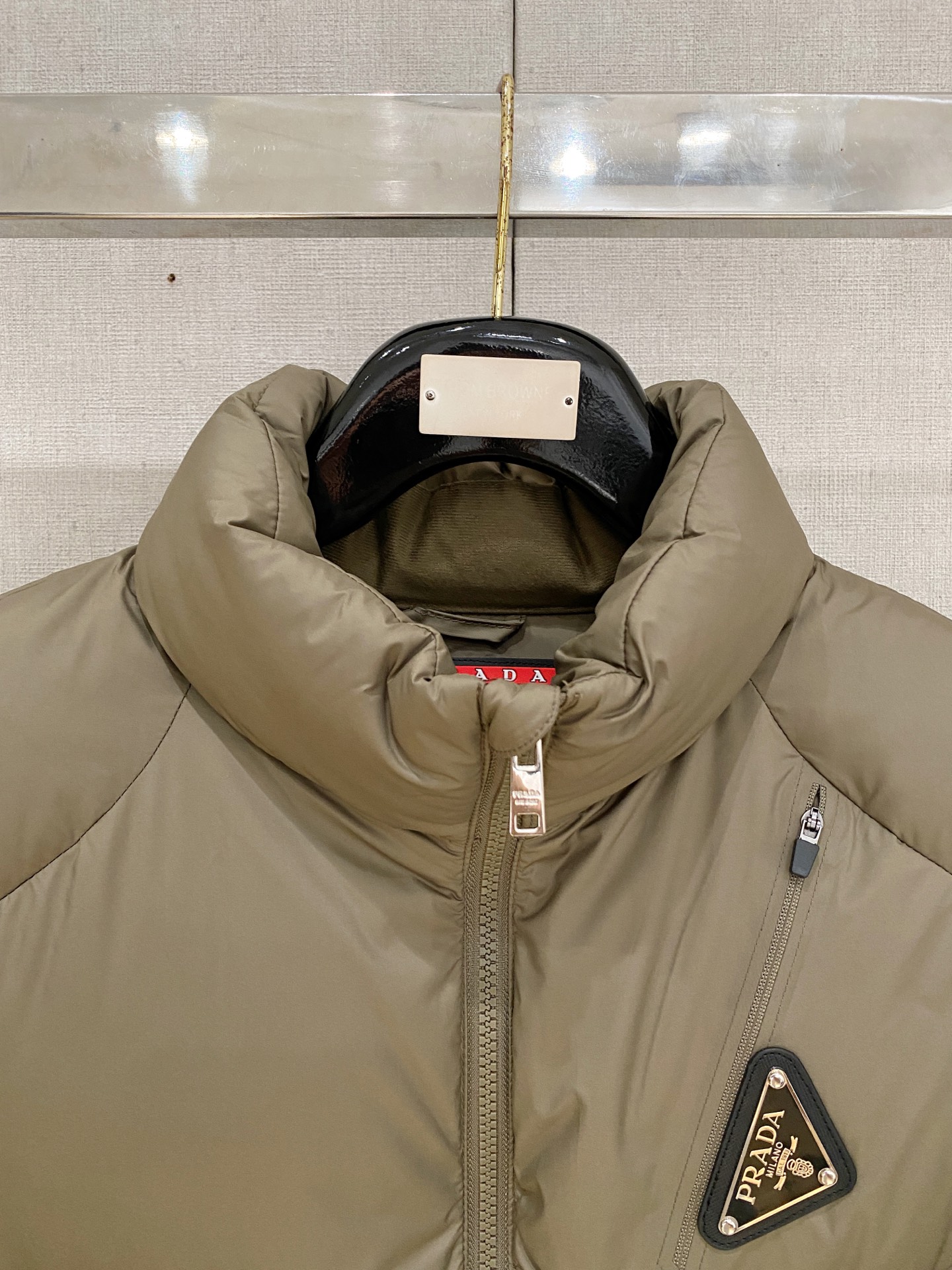 Prada Down Jacket Goose Down Black S-m-xxxl