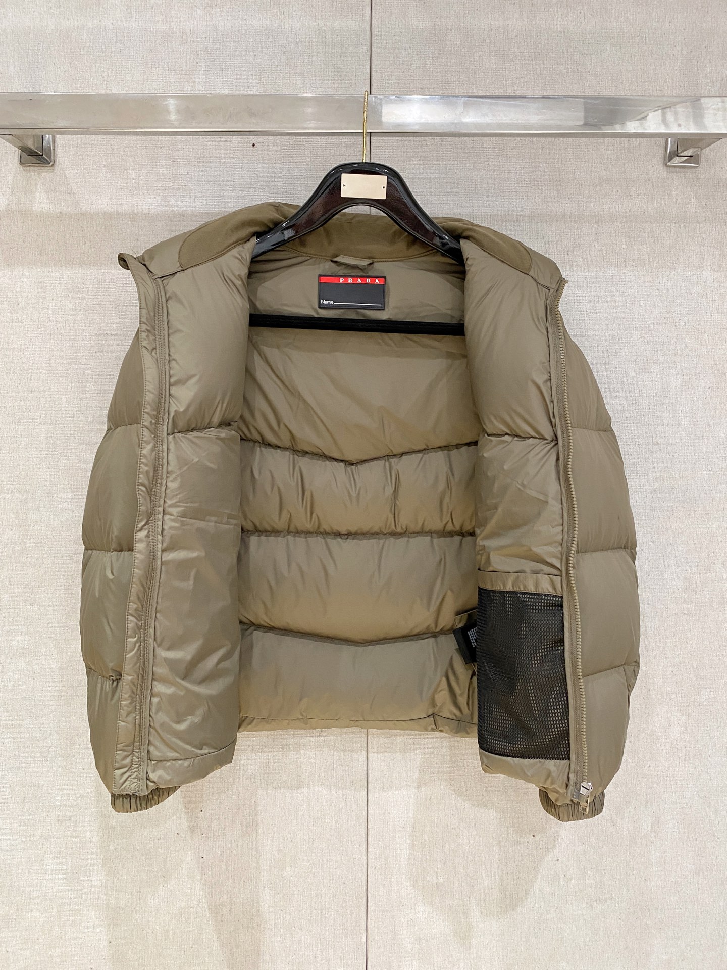 Prada Down Jacket Goose Down Black S-m-xxxl