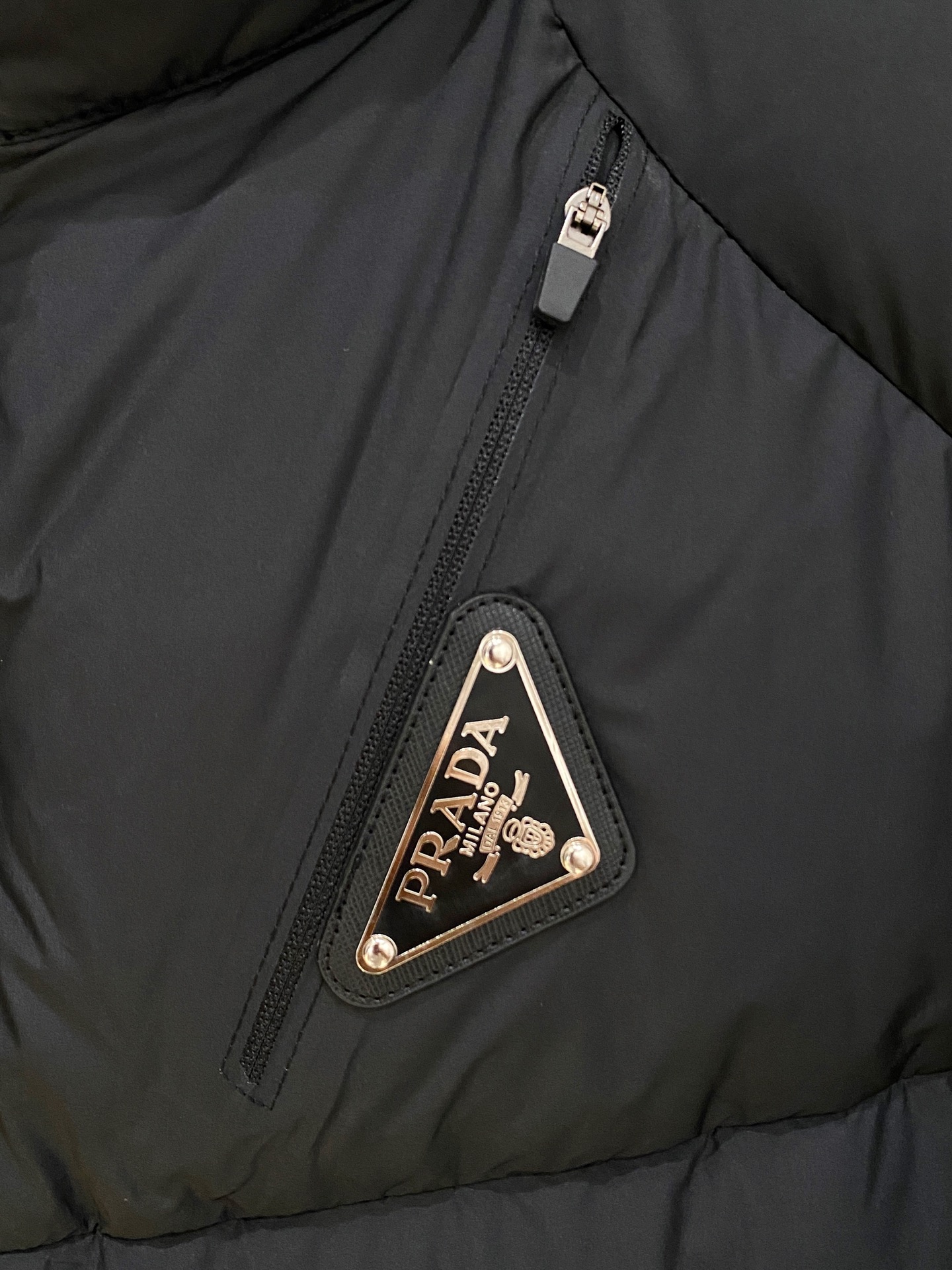 Prada Down Jacket Goose Down Black S-m-xxxl