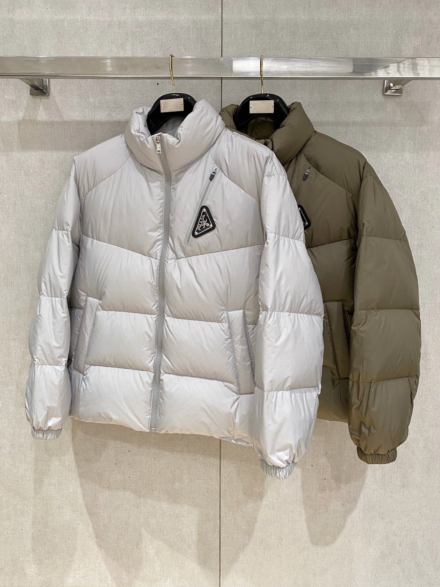 Prada Down Jacket Goose Down Black S-m-xxxl