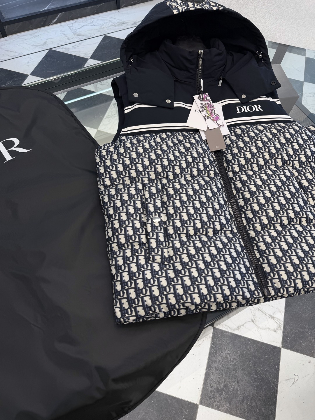 Dior Down Vest Hooded S-l