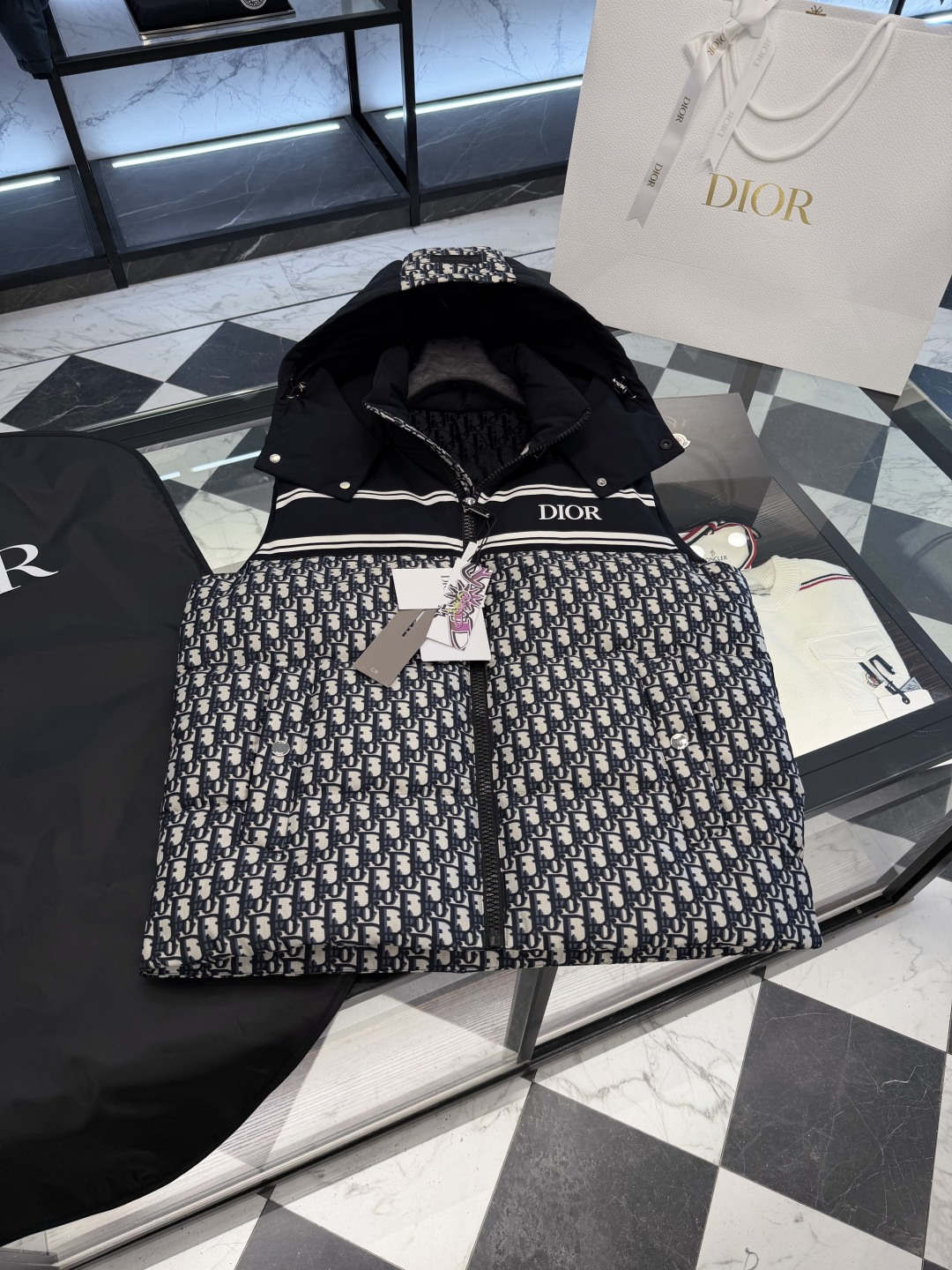 Dior Down Vest Hooded S-l