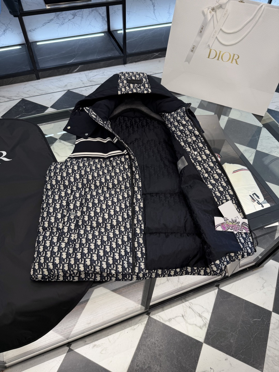 Dior Down Vest Hooded S-l
