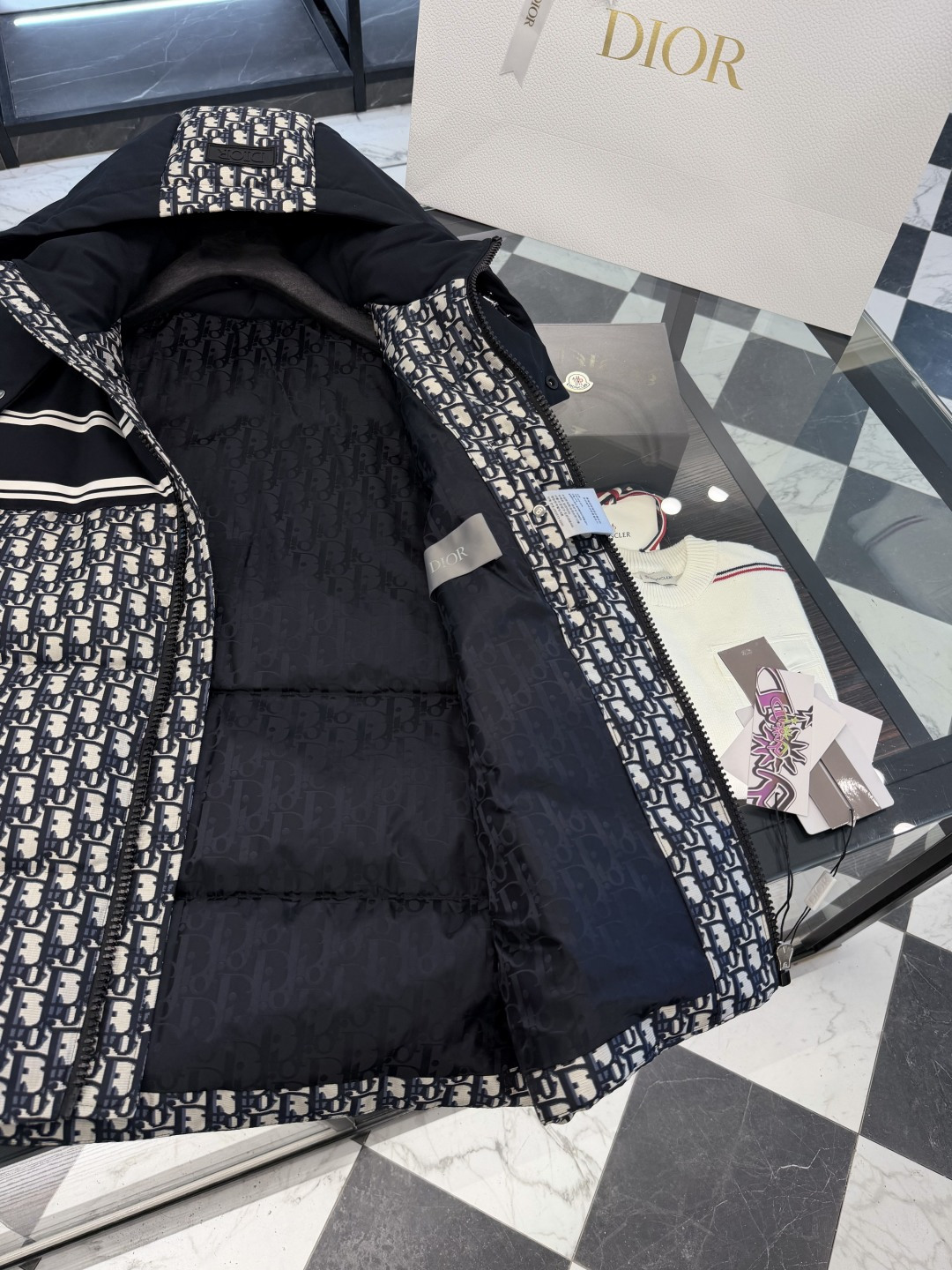 Dior Down Vest Hooded S-l