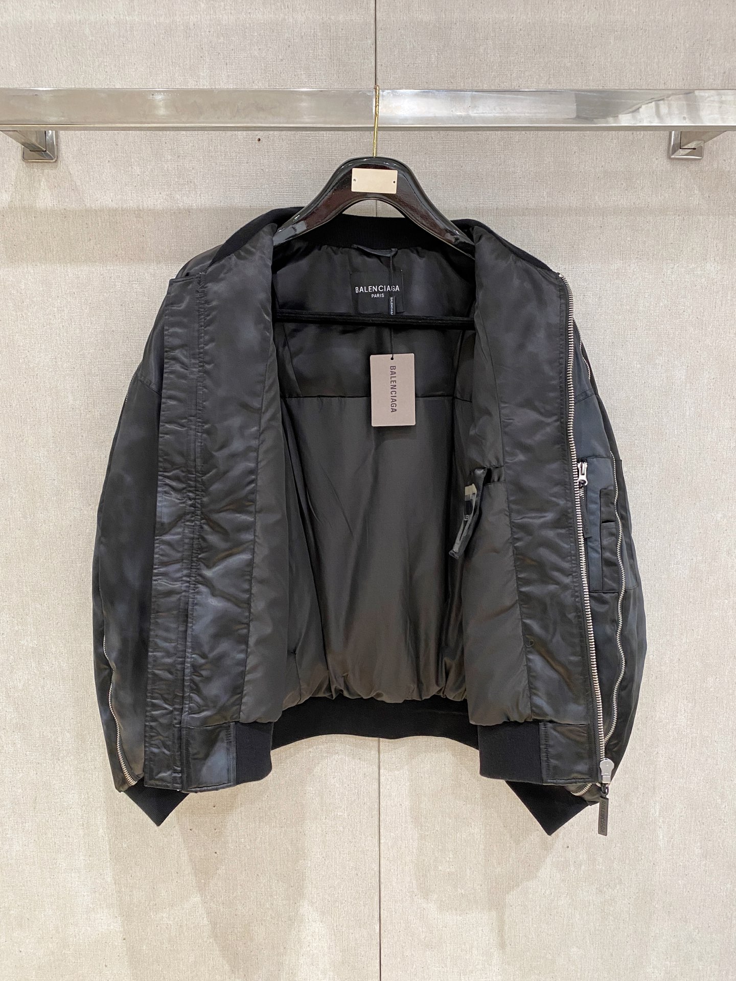 Balenciaga Down Jacket Goose Down Black S-m-l-xxxl