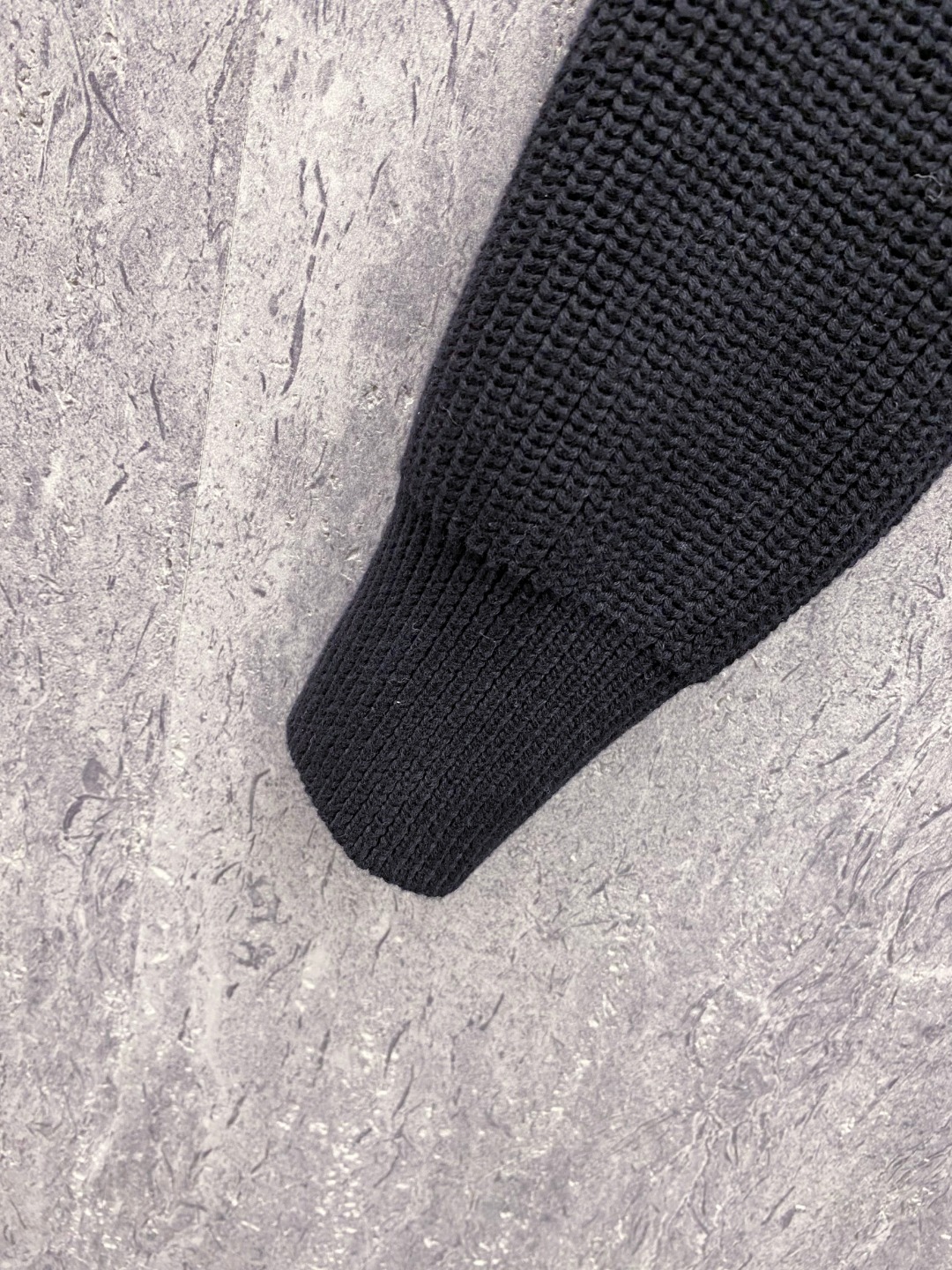 Moncler Down Jacket Knitted Black M-l