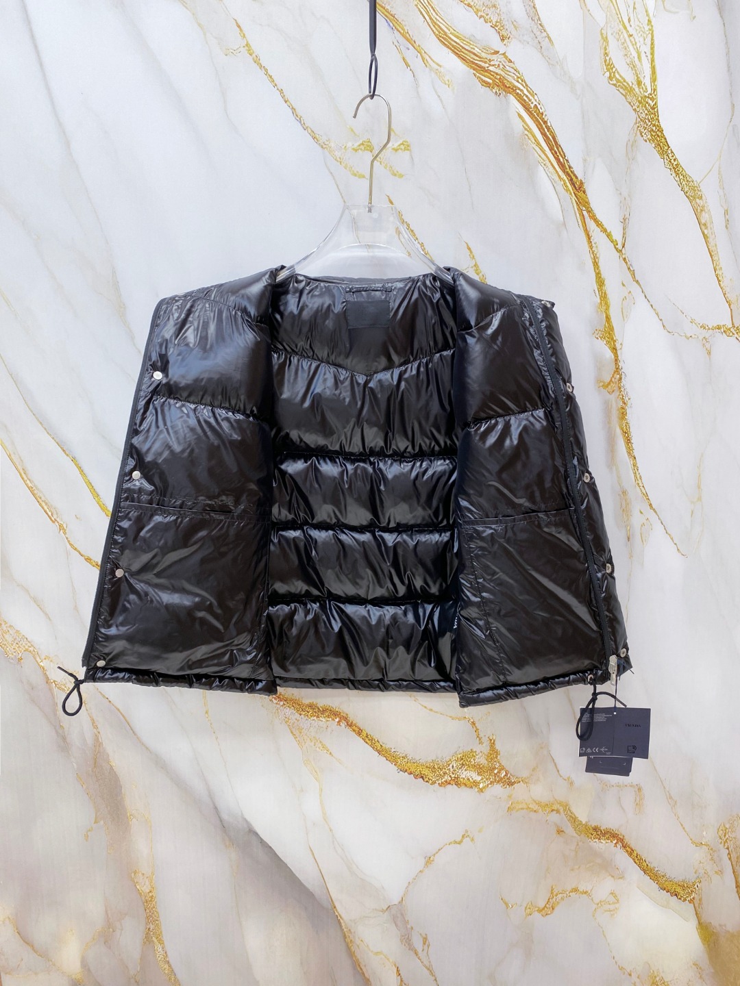 Prada Down Vest White Duck Down 56