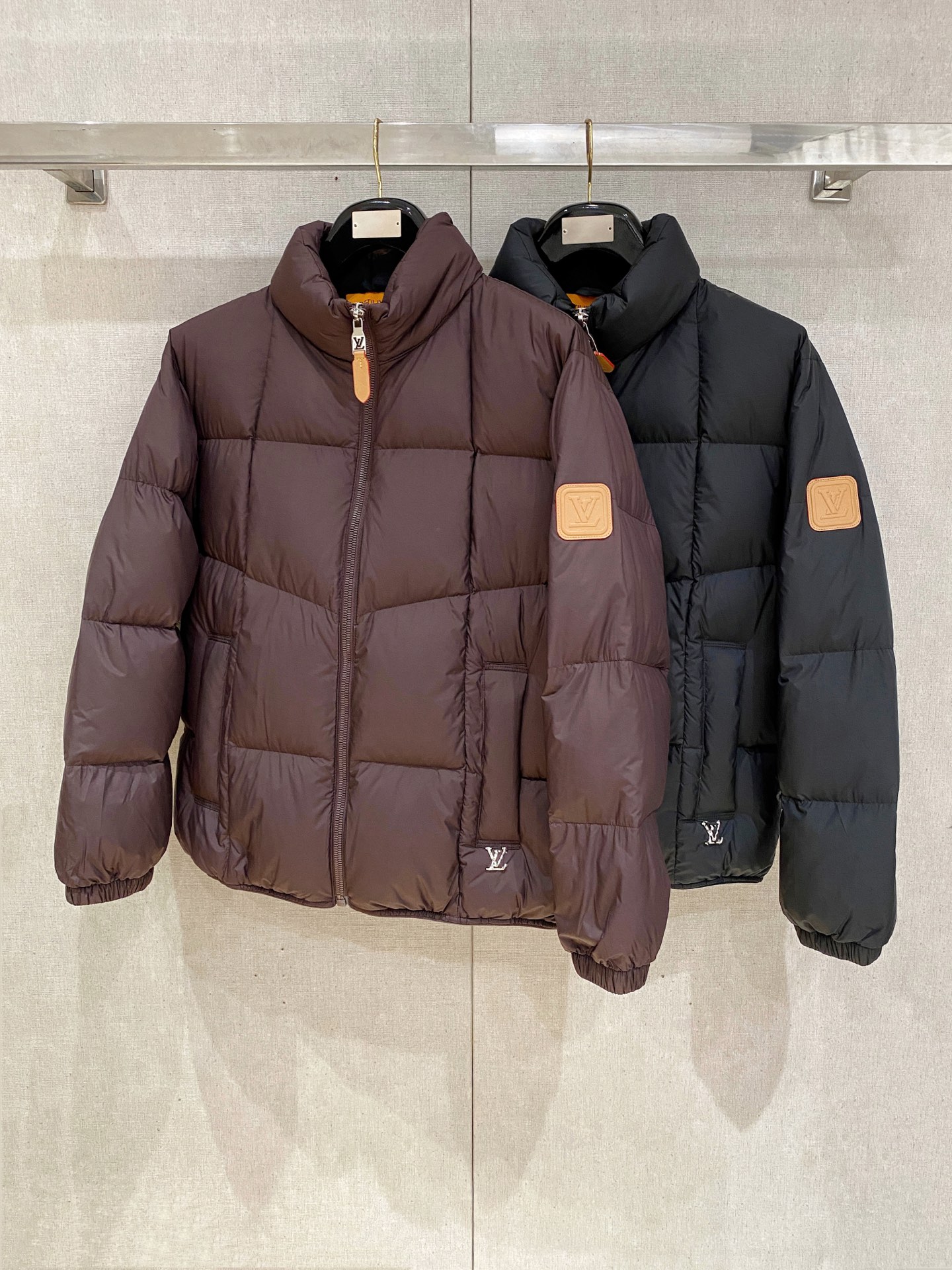 Louis Vuitton Down Jacket Goose Down Black S-m-l-xxxl