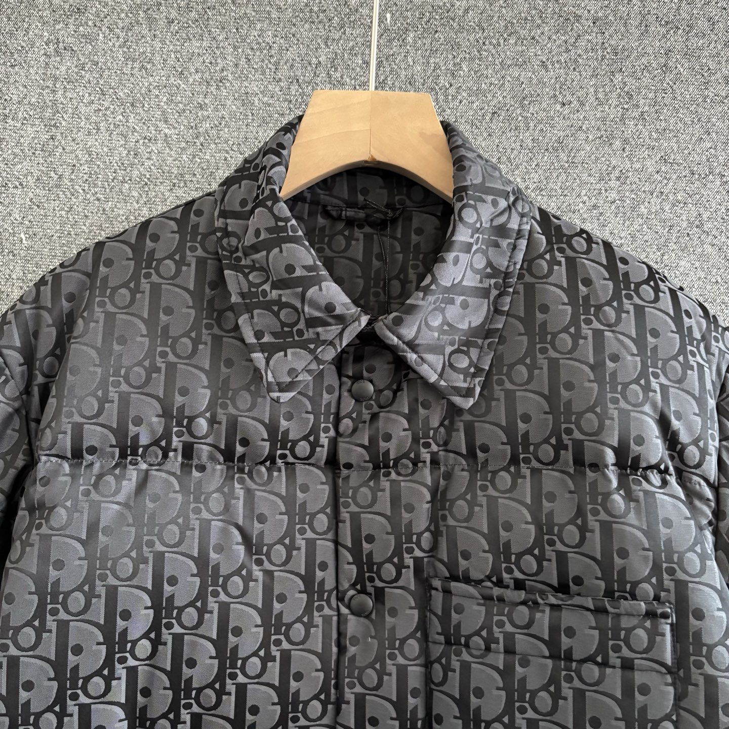 Dior Down Jacket Cotton Black Printed S-m-l-xl