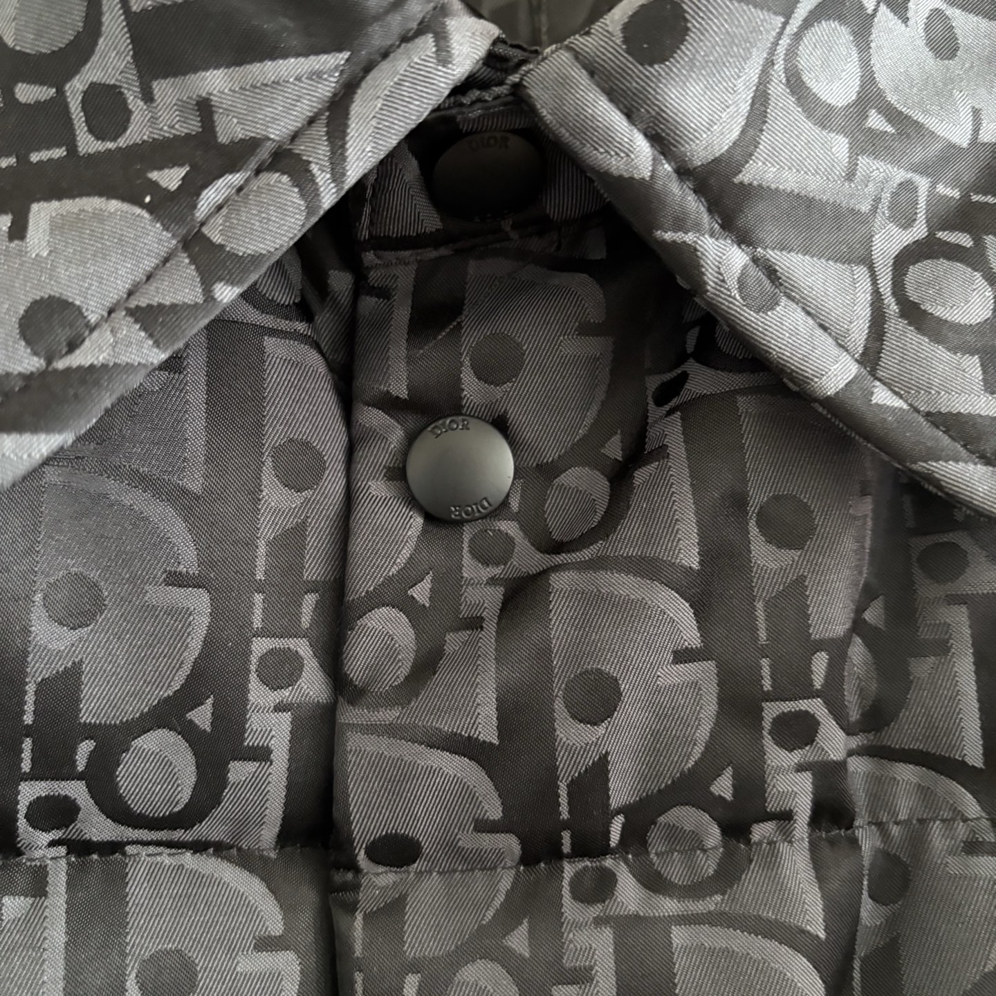 Dior Down Jacket Cotton Black Printed S-m-l-xl
