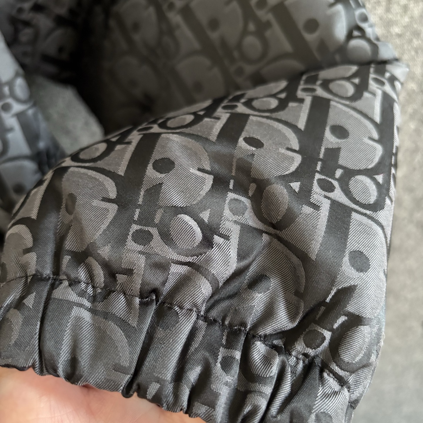 Dior Down Jacket Cotton Black Printed S-m-l-xl