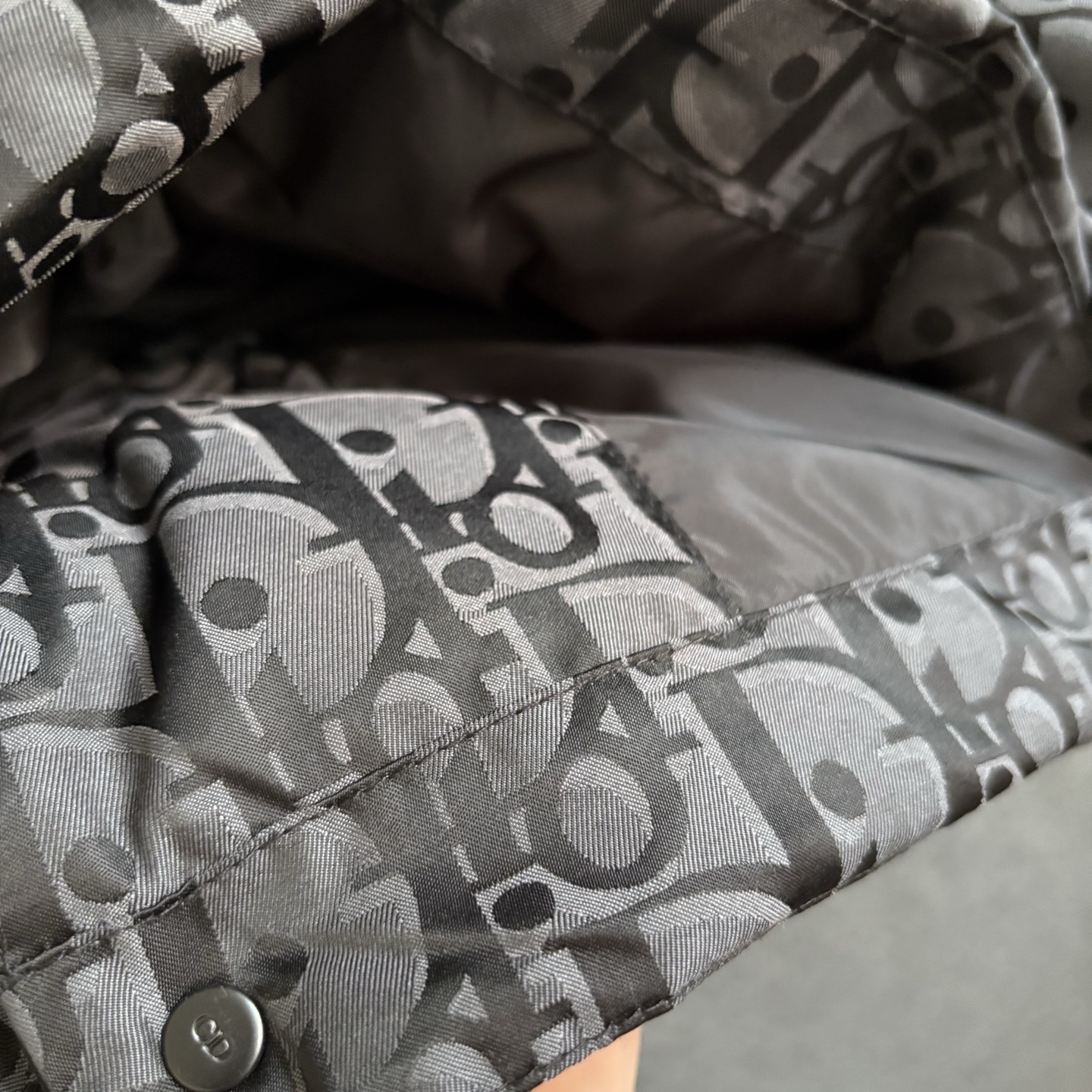 Dior Down Jacket Cotton Black Printed S-m-l-xl