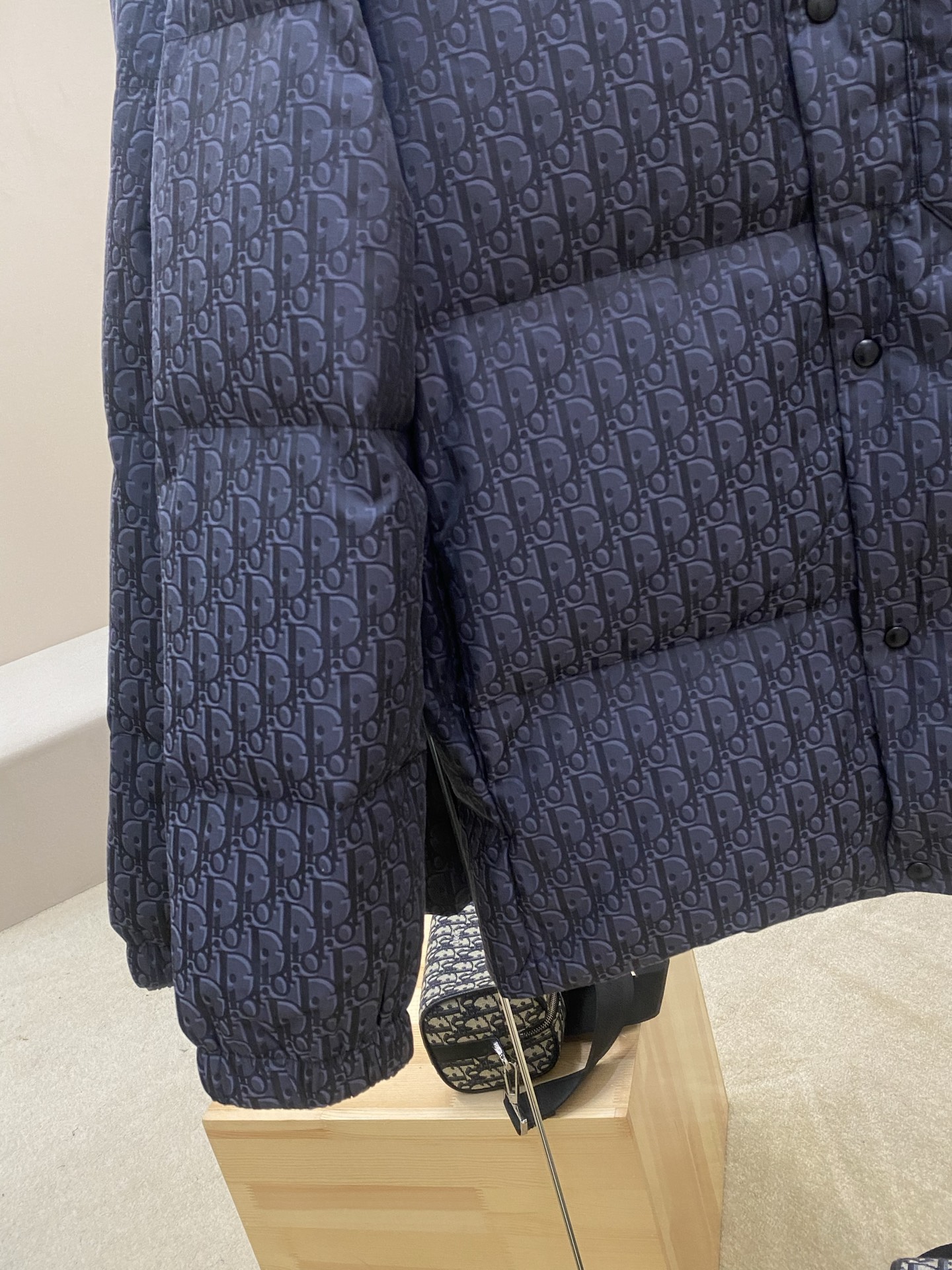 Dior Down Jacket Cotton Black Printed S-l