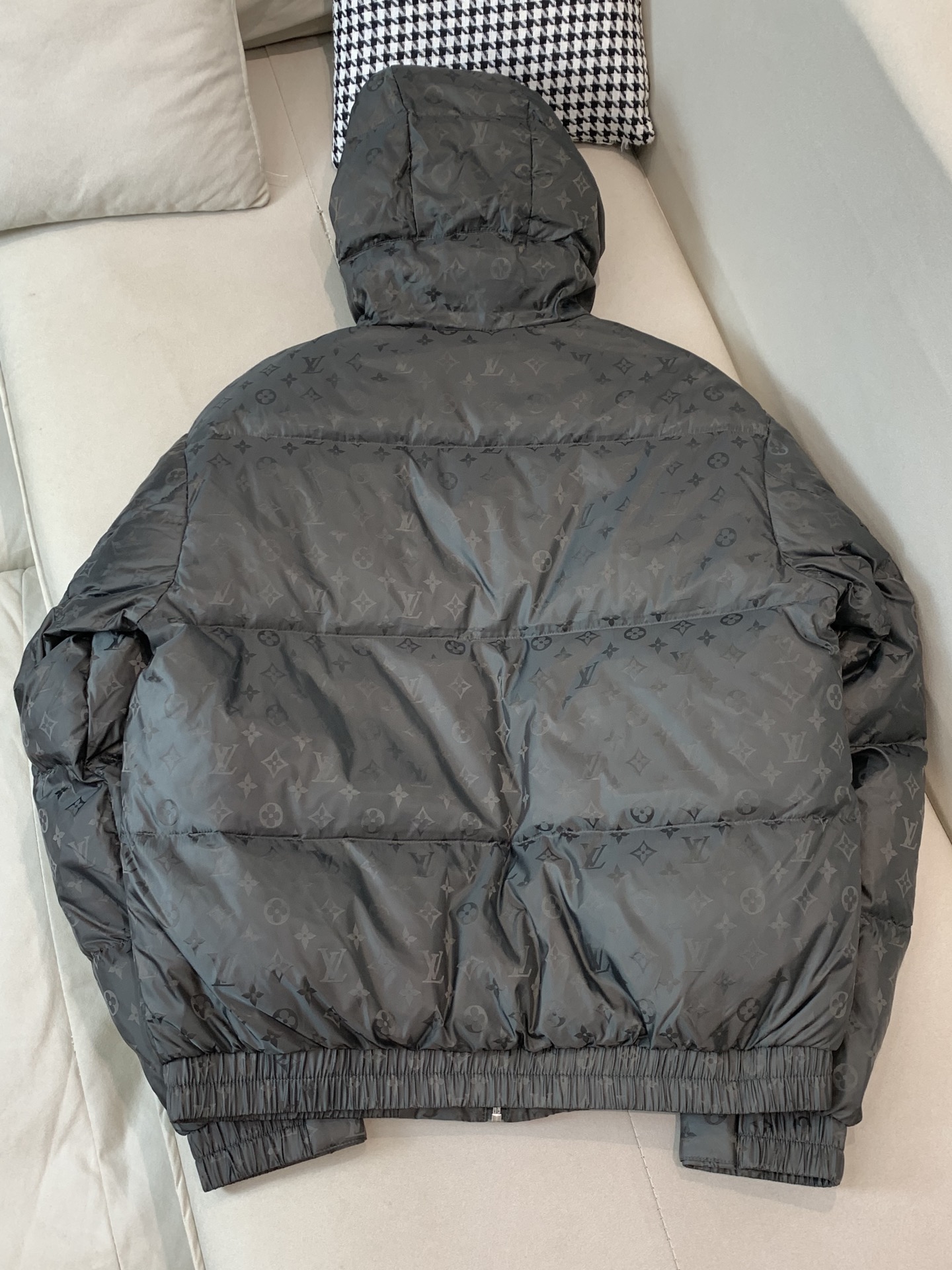 Louis Vuitton Male Down Jacket Black Hooded S-l