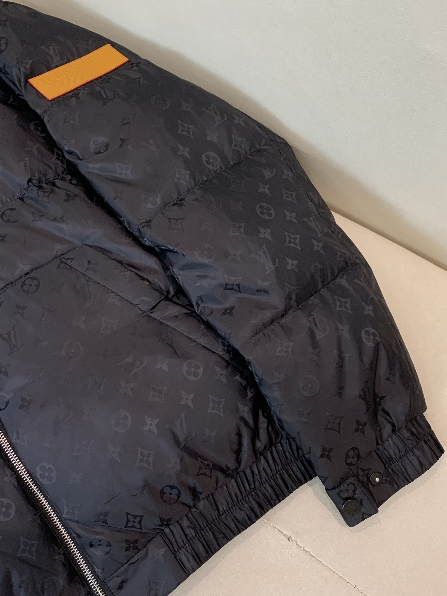 Louis Vuitton Male Down Jacket Black Hooded S-l