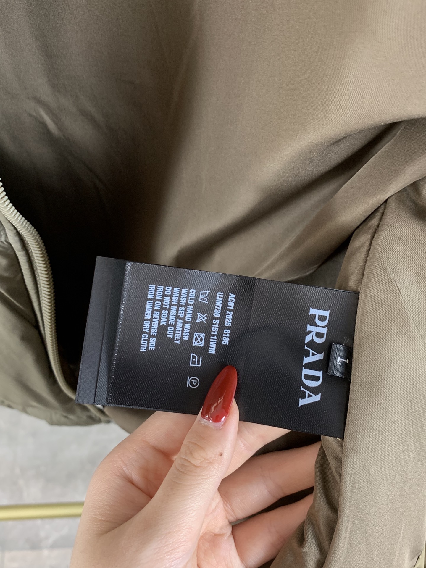 Prada Down Jacket Goose Down Black S-m-xl