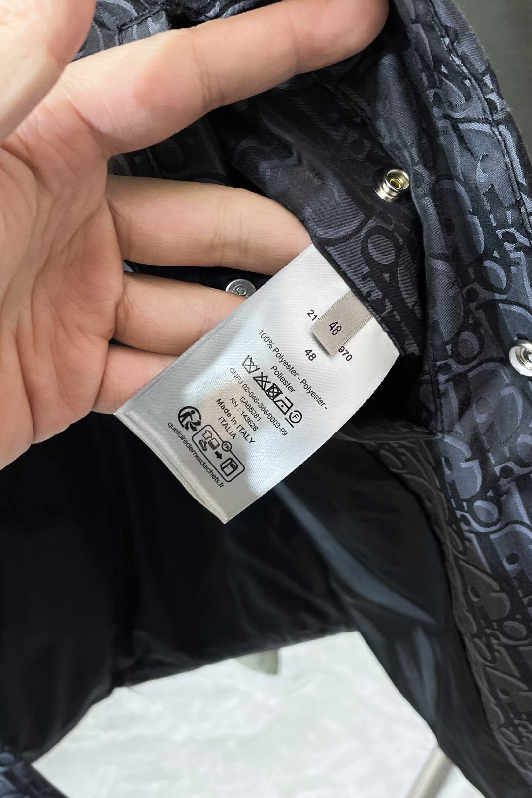 Dior Basic Clothing Cotton Black Printed S-l-xl