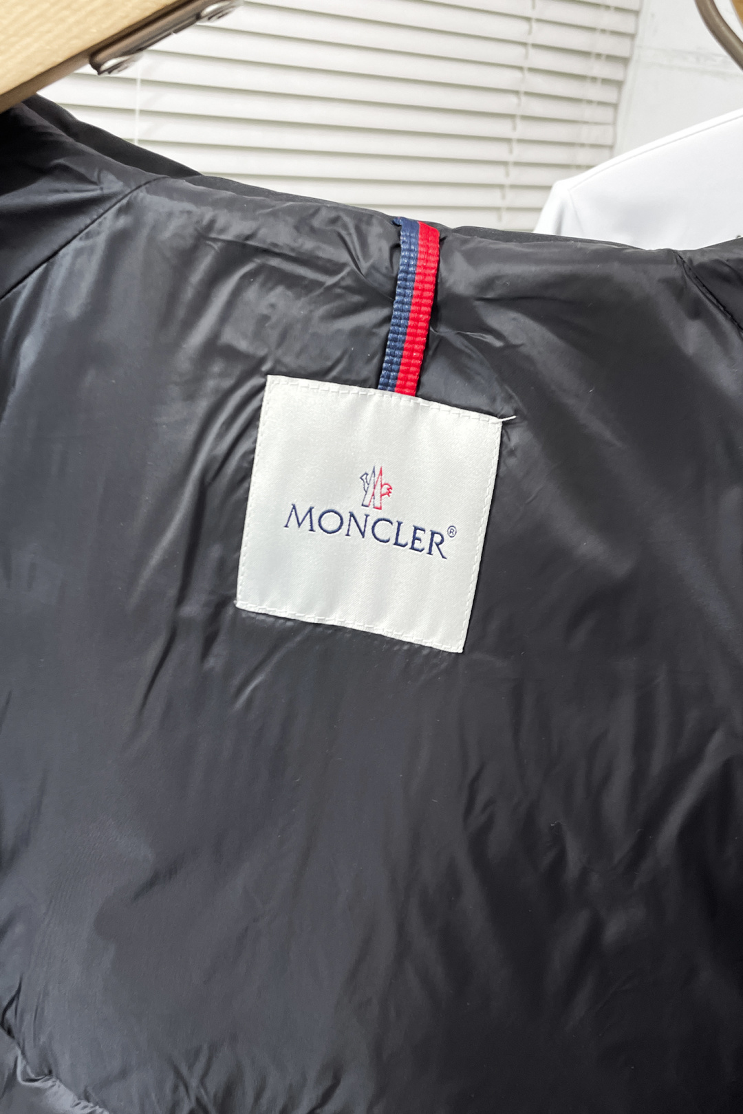 Moncler Down Jacket Knitted Black Hooded S-m-l-xl