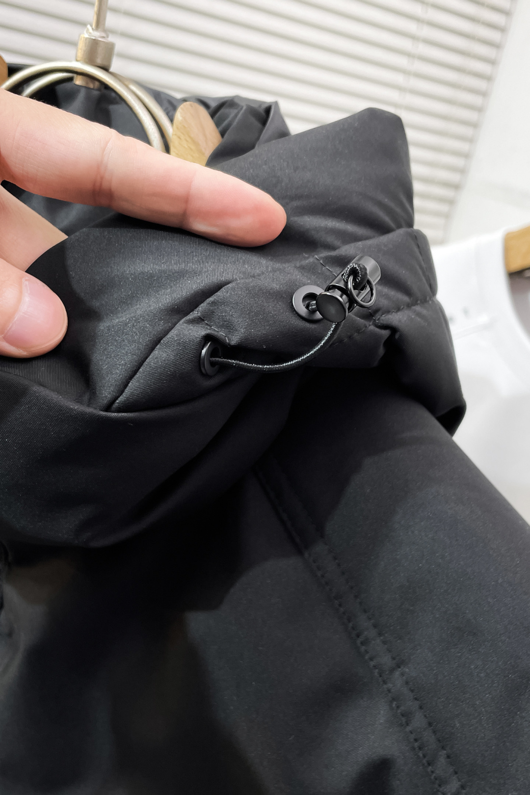 Moncler Down Jacket Knitted Black Hooded S-m-l-xl