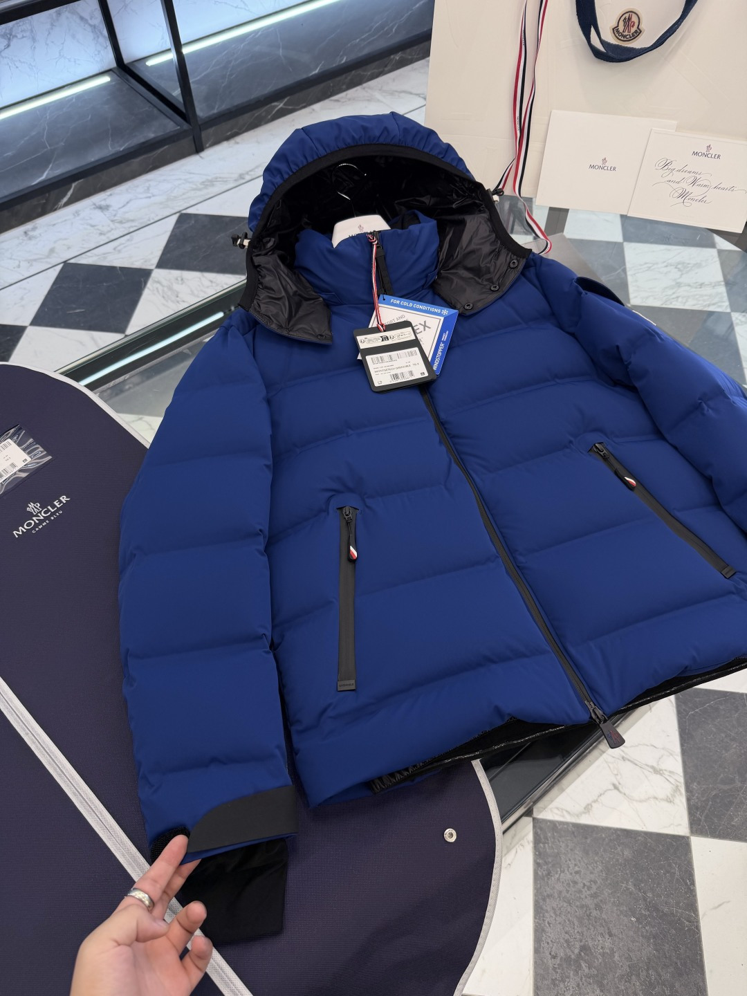 Moncler Male Jacket Blue M-l