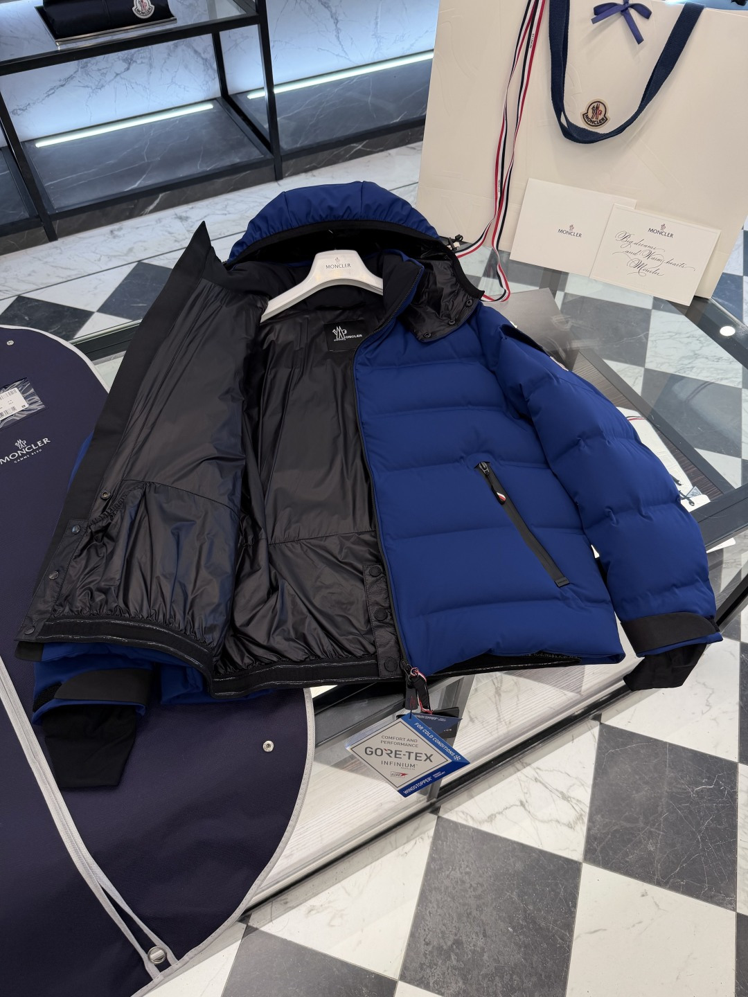 Moncler Male Jacket Blue M-l