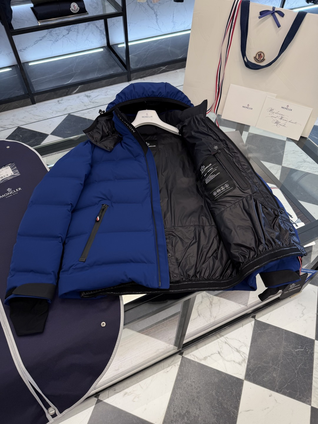 Moncler Male Jacket Blue M-l