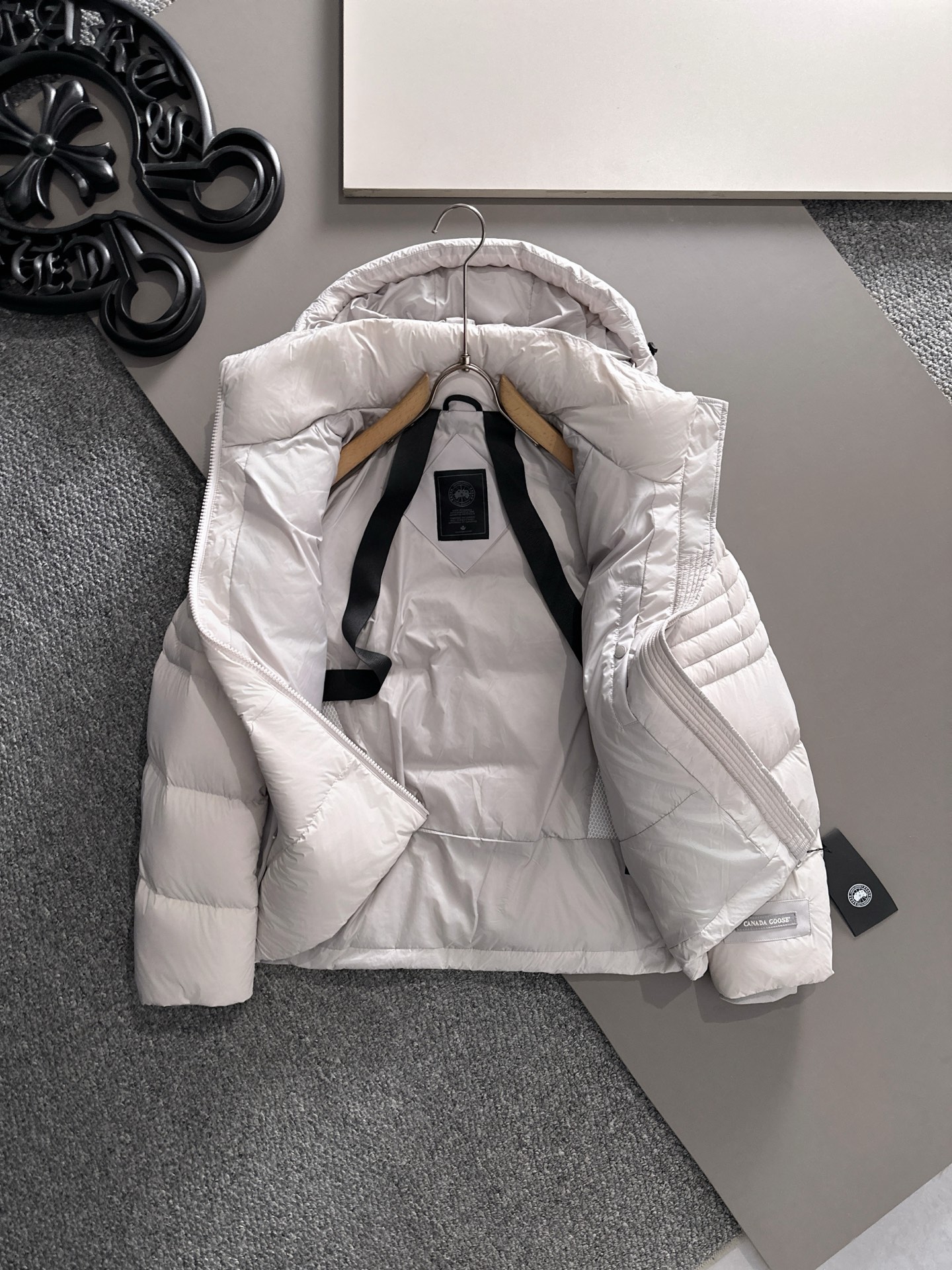 Canada Goose Couple Down Jacket Black Hooded S-l