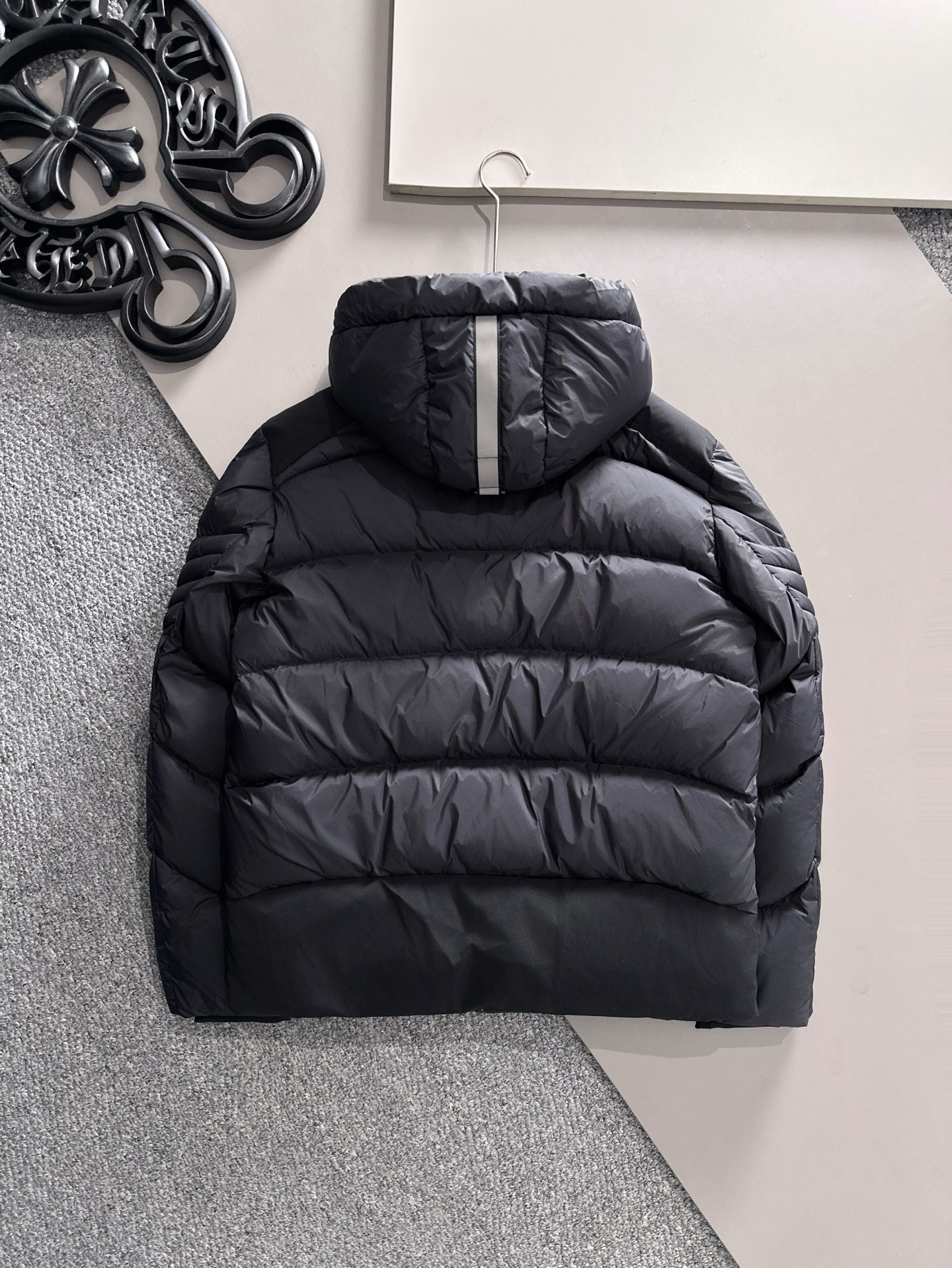Canada Goose Couple Down Jacket Black Hooded S-l