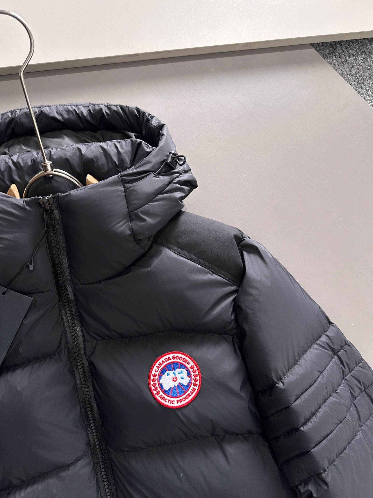 Canada Goose Couple Down Jacket Black Hooded S-l