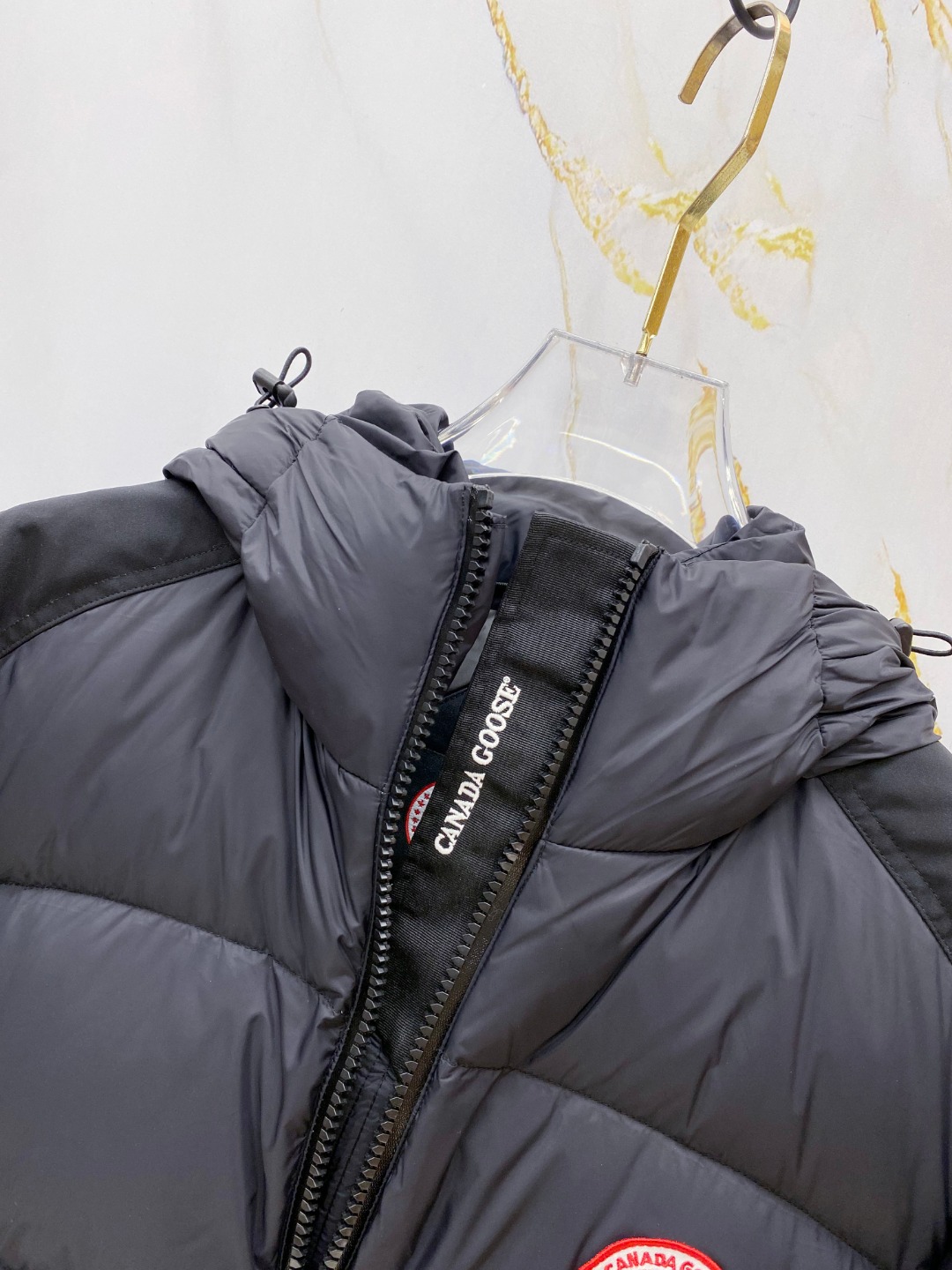Canada Goose Couple Down Jacket Black Hooded S-l