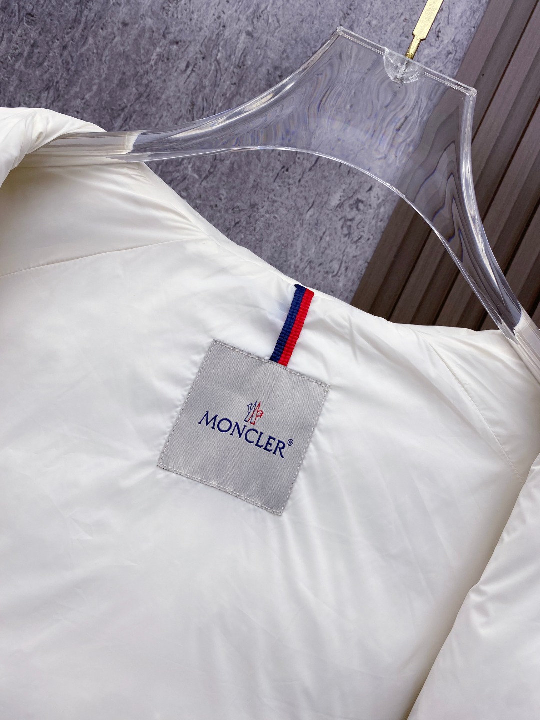 Moncler Down Jacket Knitted Black Hooded M-l