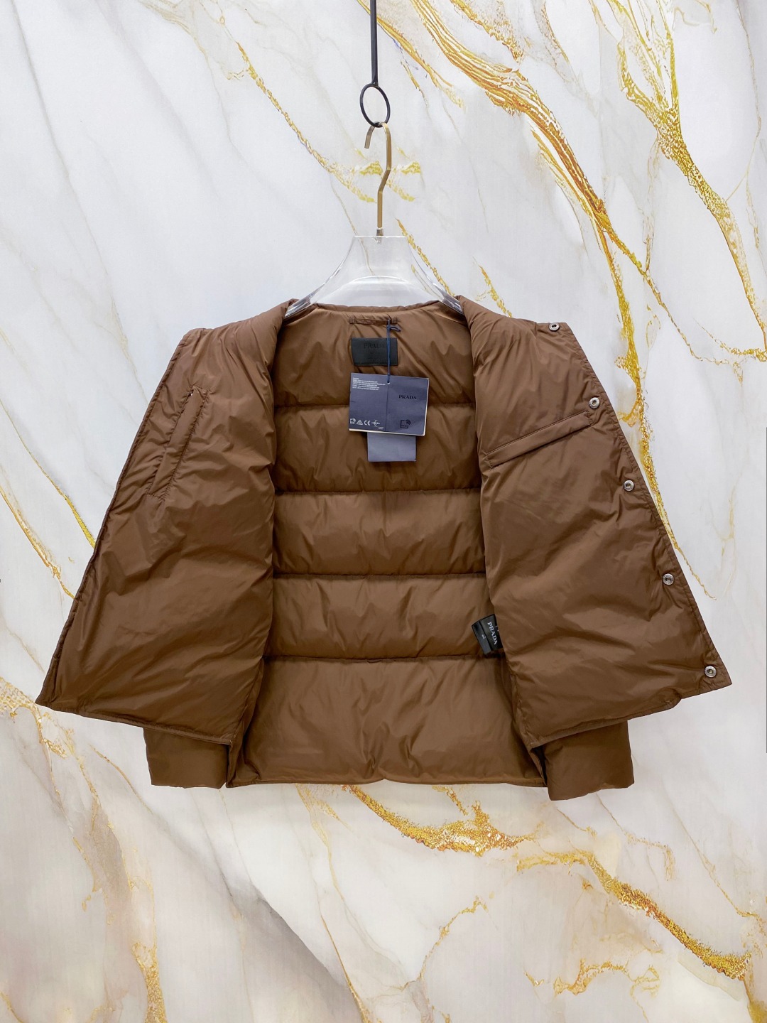 Prada Down Jacket White Duck Down 56